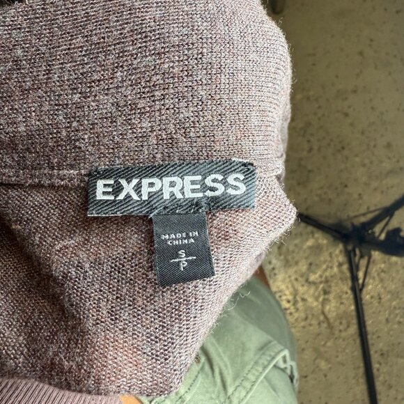 Express Open Front Brown Cardigan – Small - Picture 6 of 6